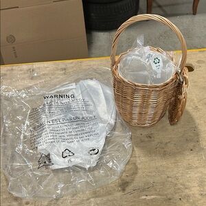 Wicker Basket with Lid